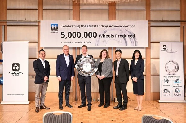 Alcoa wheels、日本国内生産500万本達成…新潟県直江津工場