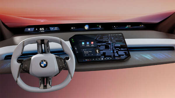 フロントガラス下部全面に情報投影、BMWが次世代「iDrive」発表…CES 2025