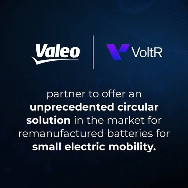 ヴァレオ、小型電動モビリティ向けバッテリー再生産で戦略的提携…VoltRと