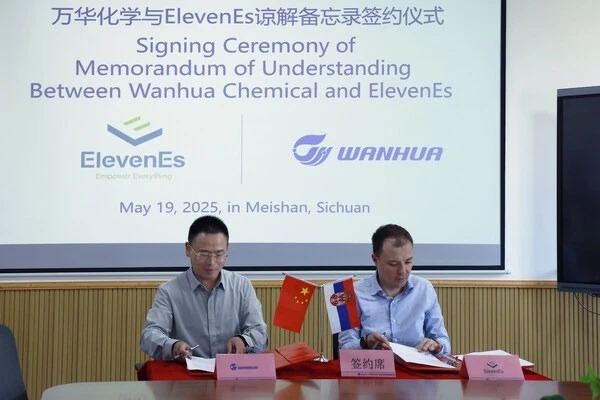 中国万華化学が欧州進出、バッテリー素材供給契約をElevenEsと締結