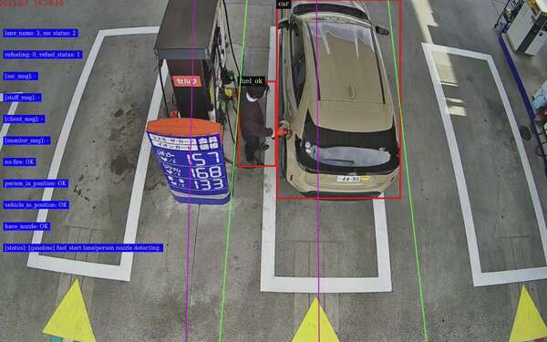 ガソリンスタンドの人手不足解消へ、コスモ石油とELEMENTSがAI給油監視システムの実証実験