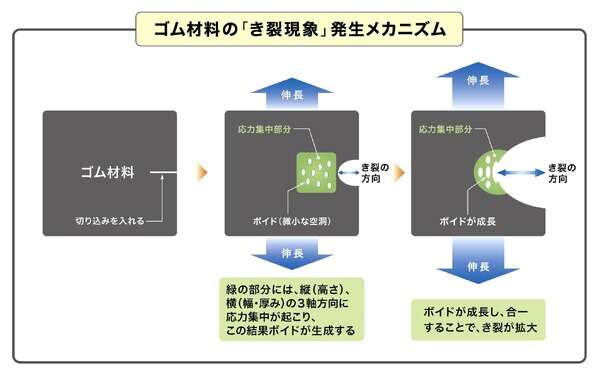 住友ゴム、タイヤの耐久性向上へ画期的発見…ゴム破壊メカニズムを解明