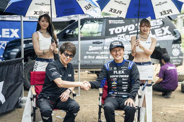 哀川翔と川畑真人のタッグ復活！FLEX SHOW AIKAWA Racing with TOYO TIRESが5年ぶりにAXCRへ参戦