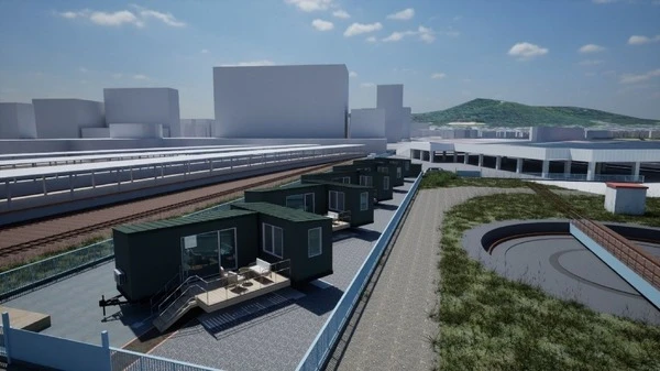 JR函館駅前にトレーラーハウス、ミサワホームが無人宿泊施設を開業へ