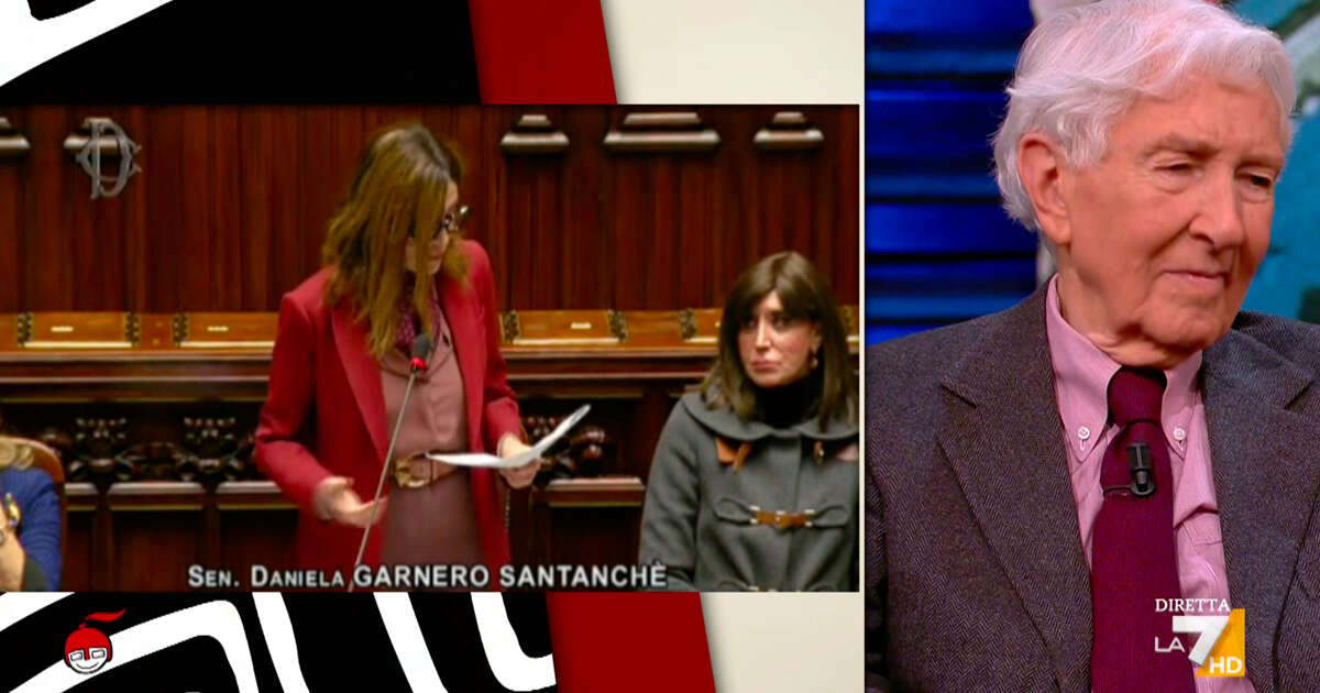 Augias a La7: “Santanchè che rivendica il tacco 12 in Aula mi pare davvero troppo. Delmastro? Nega i principi democratici”. Frecciata a Schlein