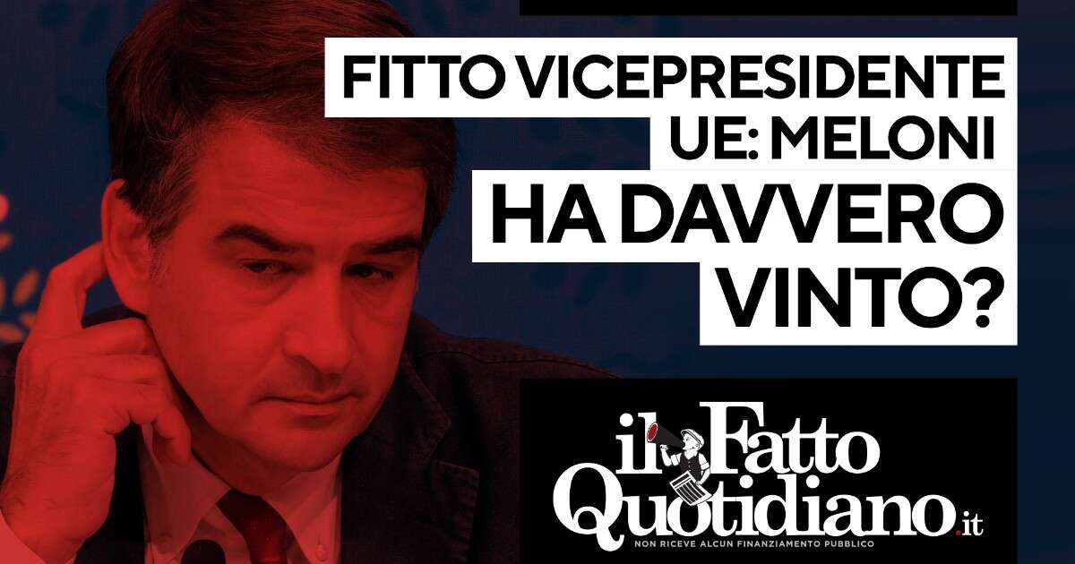 Fitto vicepresidente Ue. Meloni ha davvero vinto? Segui la diretta