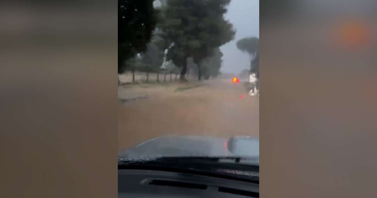 Nubifragio nel Livornese, nella zona dei vini di Bolgheri strade trasformate in fiumi di fango – Video