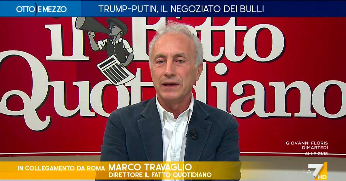 Ucraina, Travaglio a La7: “Ue ora piagnucola perché è tagliata fuori dai negoziati di pace, ma per 3 anni ha parlato solo di guerra e riarmo”