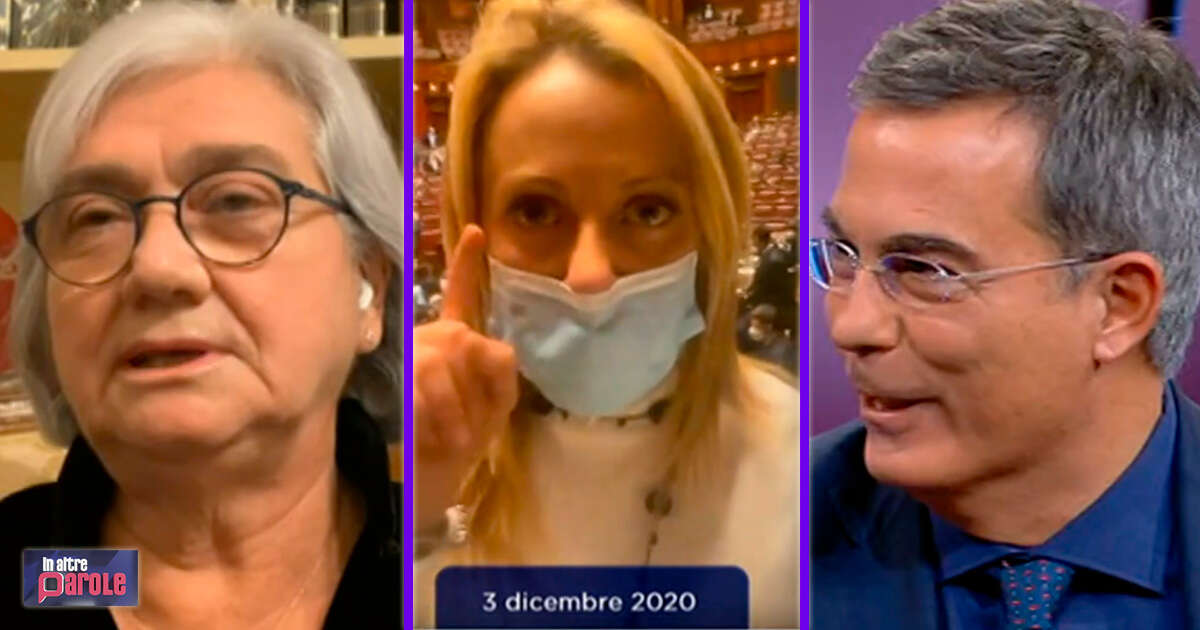 Quando Meloni nel 2020 inveiva contro Conte sulla scorta. Floris: “Si fa concava e convessa come Berlusconi”. Bindi: “È anche peggio”