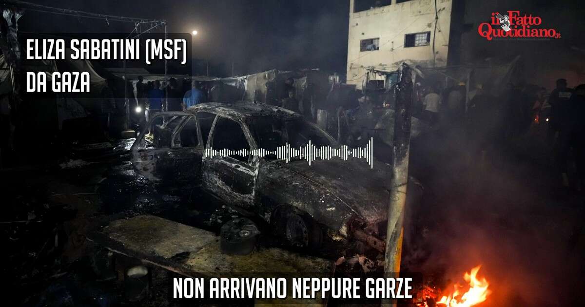 Attacco all’ospedale di Gaza, l’infermiera di Msf: “Quel compound era considerato un posto sicuro. Non abbiamo più neanche le garze”