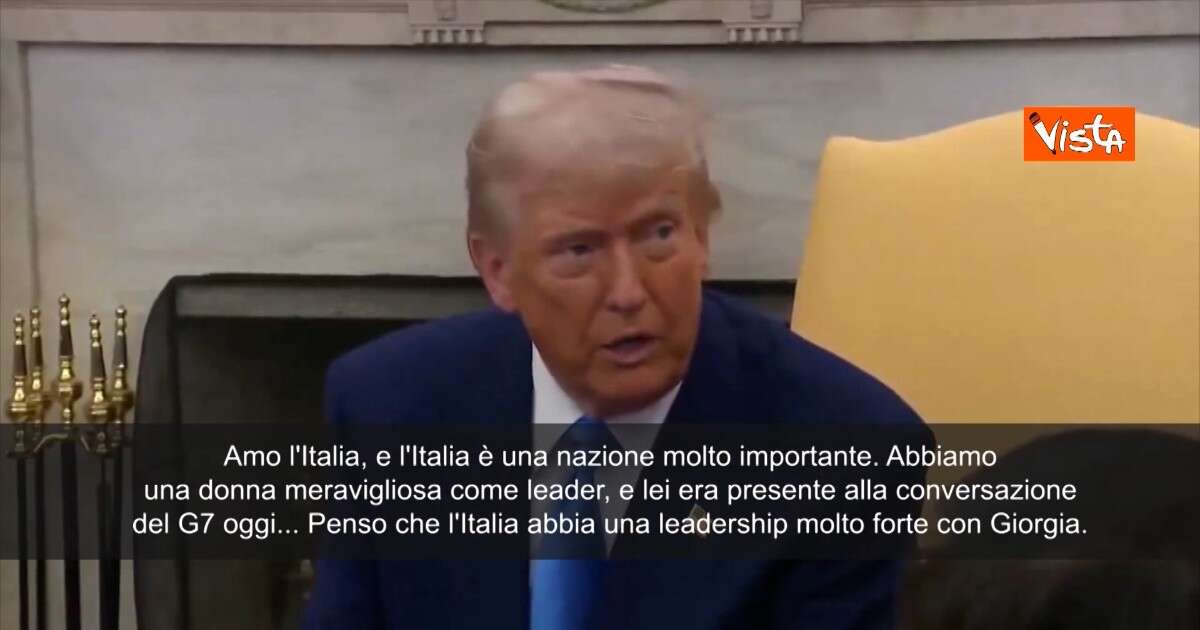 Trump elogia Meloni: “L’Italia ha una leadership molto forte con lei. È una donna fantastica”