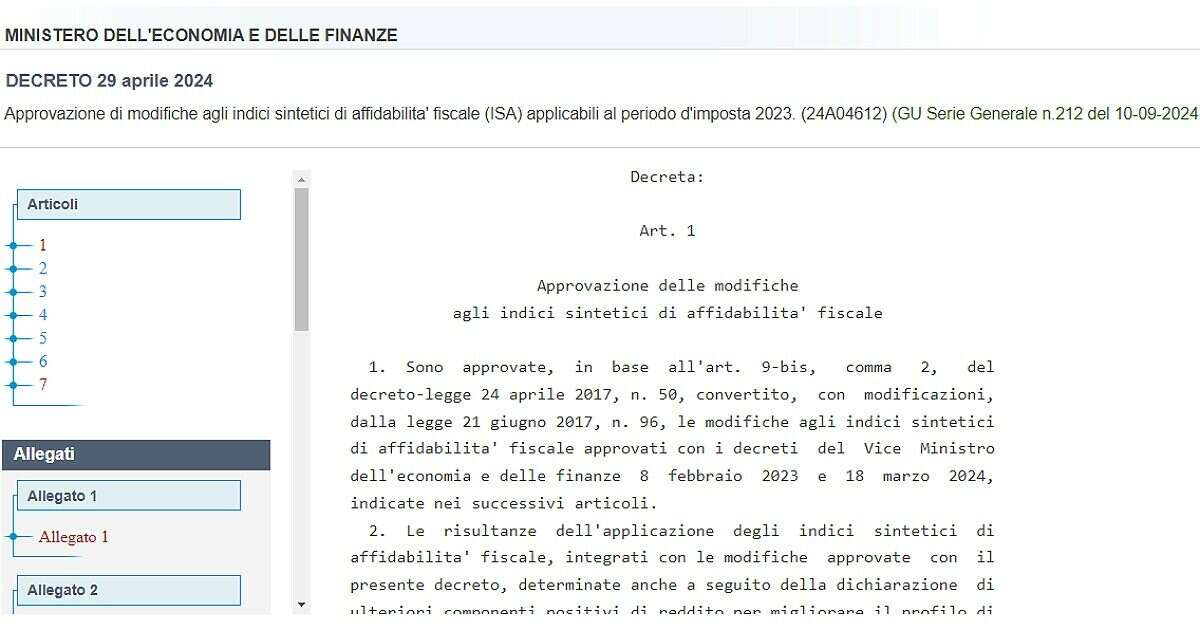 Il decreto che corregge gli Indici di affidabilità fiscale pubblicato in Gazzetta ufficiale a più di quattro mesi dal varo