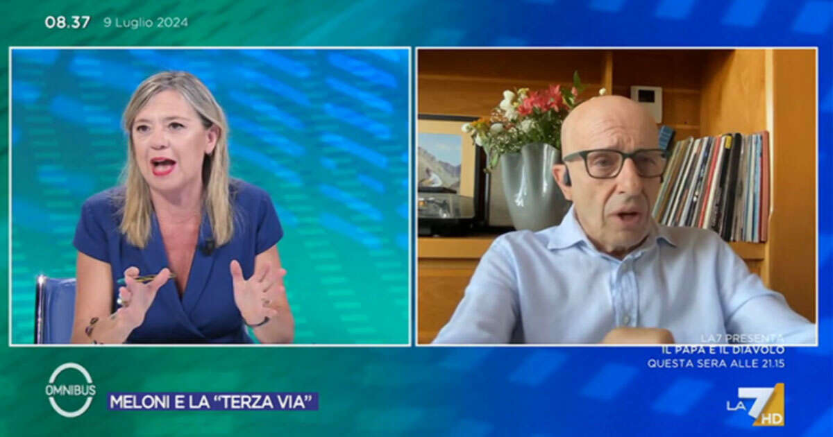 Sallusti: “La sinistra con Renzi prese il 40%, non vincerà mai con Fratoianni e quella ragazzotta lì, la Salis”. Scontro con Preziosi su La7