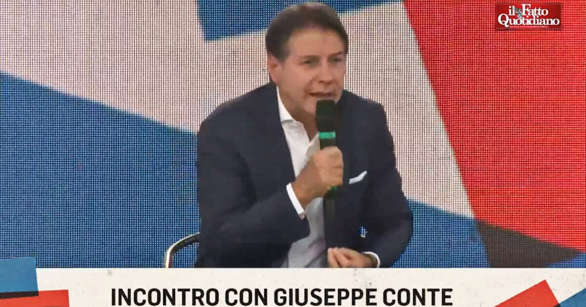 Conte alla festa del Fatto: “Rispetto il ruolo di fondatore di Grillo, ma dobbiamo progettare la società del domani e non quella di 15 anni fa”