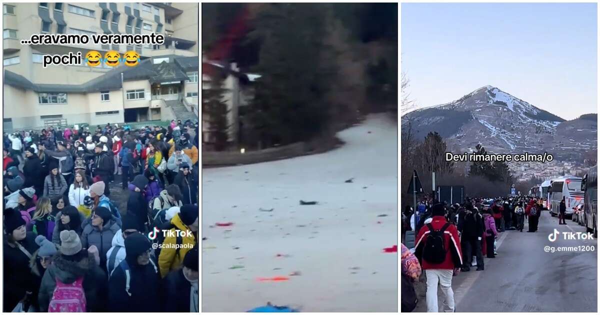 Roccaraso presa d’assalto, oltre 10mila turisti nel weekend: code e caos. E Borrelli denuncia l’immondizia lasciata a terra – Video