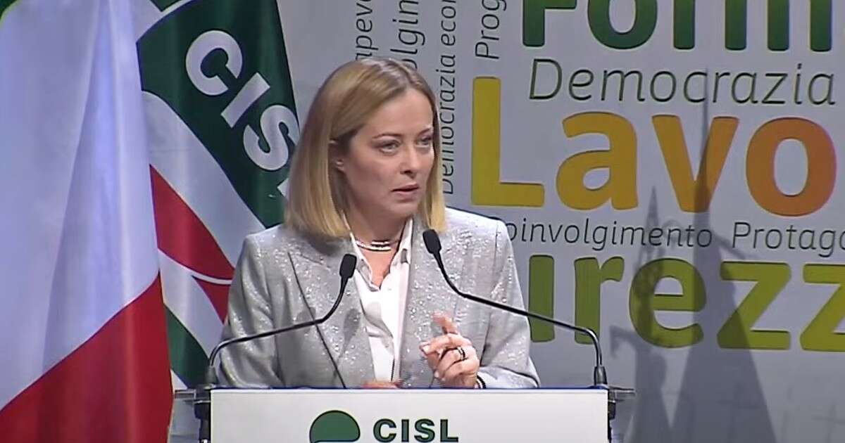 I complimenti di Meloni alla Cisl e il distinguo dagli altri sindacati: “Rispetto il segretario Sbarra, gli interessano i lavoratori non una parte politica”