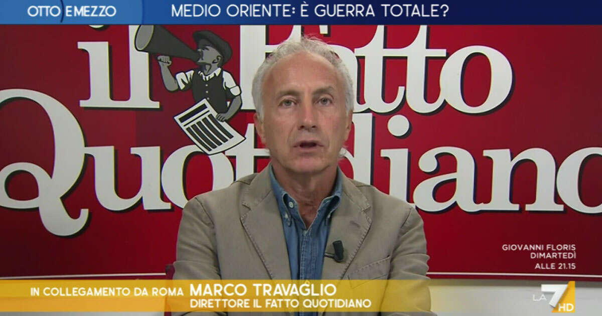 Travaglio a La7: “Israele invade uno Stato sovrano ma a differenza della Russia non ha sanzioni. Che deve pensare un cittadino del Medio Oriente?”