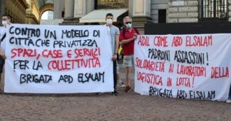 Milano, la protesta delle Brigate volontarie davanti al Comune contro “un modello di città che privatizza”
