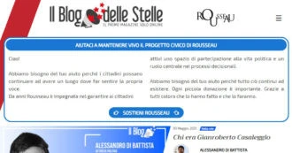 M5s, Rousseau cambia i colori del blog delle Stelle: via il giallo, ora il sito è rosso. E pubblica un post di Alessandro Di Battista