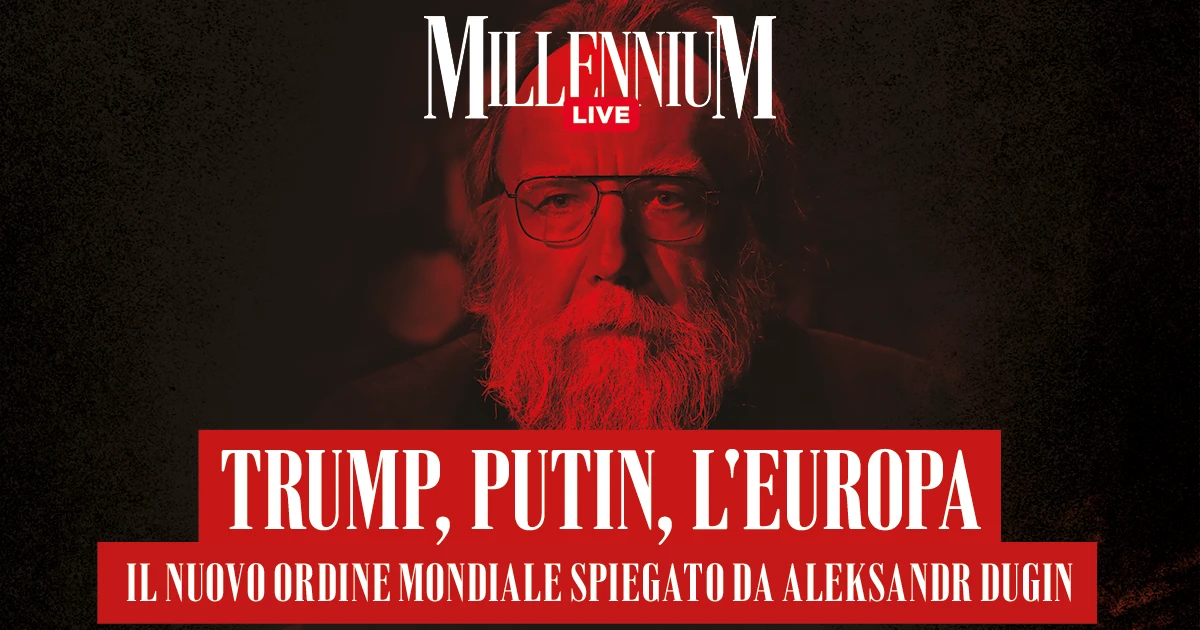 Trump, Putin, l’Europa: il nuovo ordine mondiale spiegato da Aleksandr Dugin. Alle 12 la diretta di Millennium Live con Paolo Nori