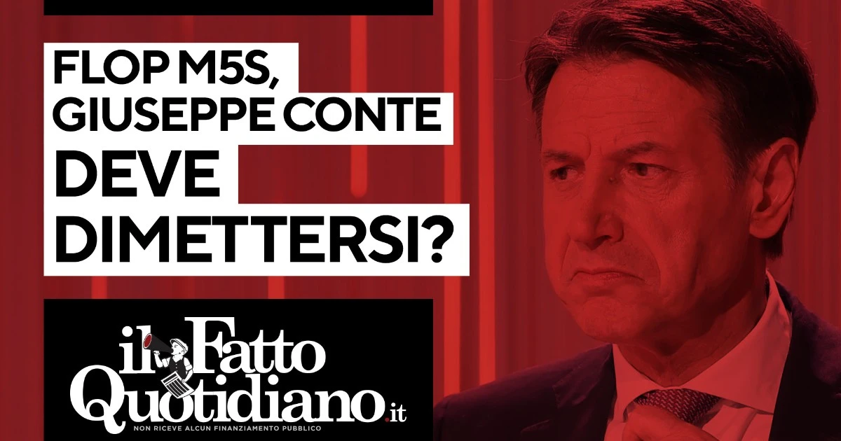 Flop M5s, Giuseppe Conte deve dimettersi? Segui la diretta con Peter Gomez