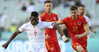 Galles-Svizzera 1-1, Moore risponde a Embolo: l’Italia è in testa al gruppo A in solitaria