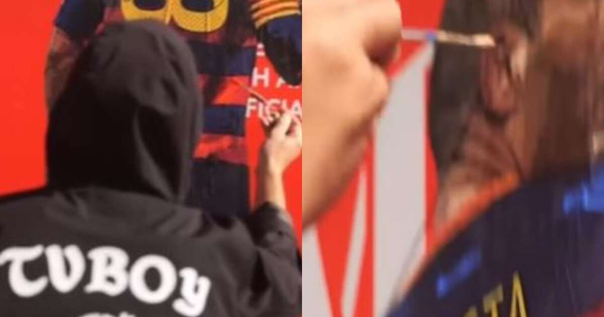 Andres Iniesta svela la data del suo ritiro: il video del murales realizzato da TvBoy