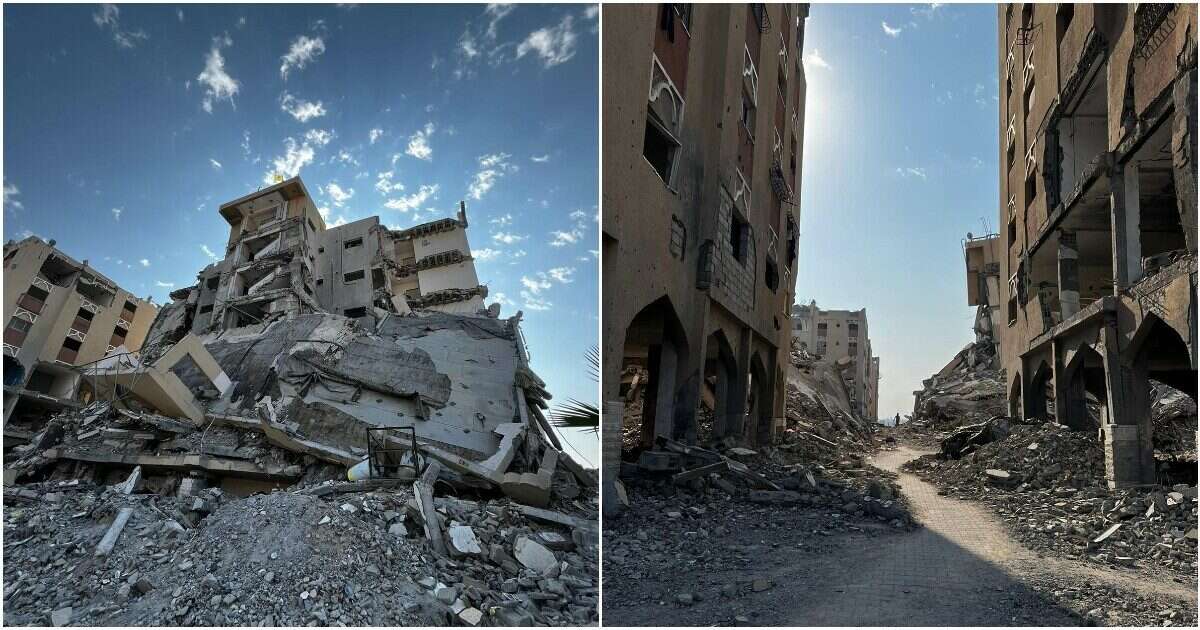 Com’è la Striscia di Gaza dopo un anno di guerra: le foto. Dentro Hamad City: cumuli di macerie al posto di negozi di caramelle e giardini