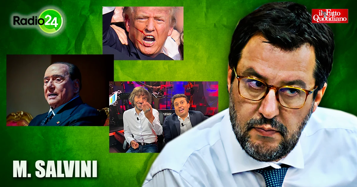 Attentato a Trump, Salvini contro “la sinistra che odia”. E su aeroporto Berlusconi: “Anche La Zanzara è divisiva, la cancelliamo da Radio24?”