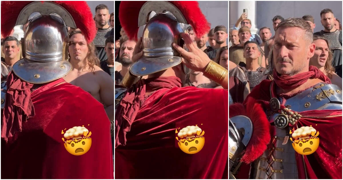 Sorpresa a Lucca Comics, a vestire i panni del gladiatore c’è Francesco Totti: il video con l’ex capitano della Roma