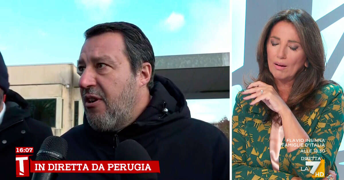 Salvini sbotta con l’inviata: “Con voi di La7 è sempre una fatica ma rispetto alla Gruber questa intervista è una passeggiata di salute”