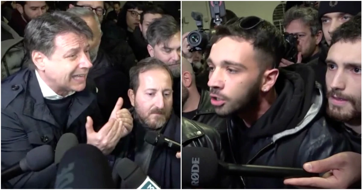 Conte contestato al presidio di Roma contro le cariche agli studenti: “Non fai nulla per la Palestina”. E lui replica: “Informatevi”