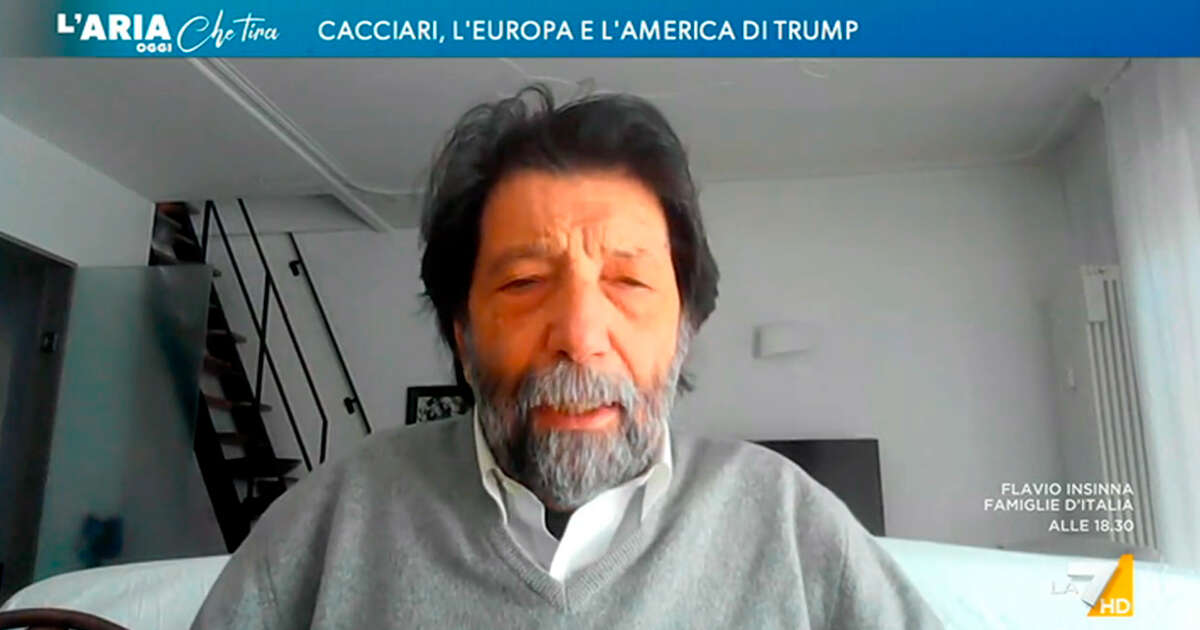 Ucraina, Cacciari a La7: “Ue sia mediatrice, si faccia rispettare e ricordi a Trump che gli Usa non sono più la potenza di 70 anni fa”