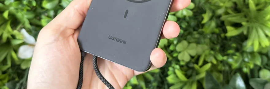Test de la UGreen MagFlow Air : une batterie externe puissante, mais pesante