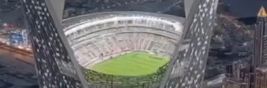 Jouer au foot à 350m de hauteur, ce stade totalement fou pour la Coupe du monde 2034 en Arabie Saoudite