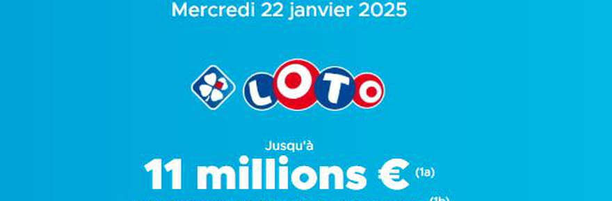 Résultat du Loto (FDJ) : le tirage du mercredi 22 janvier 2025, 11 millions d'euros en jeu