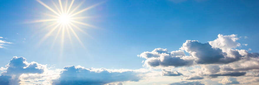 Soleil et beau temps jusqu'à cette date, après c'est la pluie ou la grisaille !