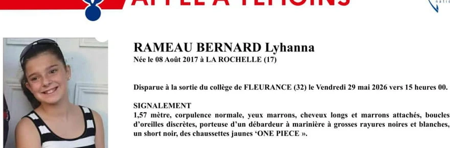 Disparition de Lyhanna dans le Gers : ces éléments troublants sur le profil du suspect de 41 ans mis en examen