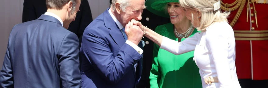 A Windsor, accueil chaleureux du roi Charles pour la visite d'Etat de Macron