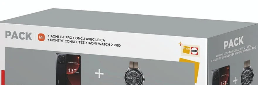 Le pack Xiaomi 13T Pro et sa montre connectée à seulement 699€, soit le prix du smartphone soldé