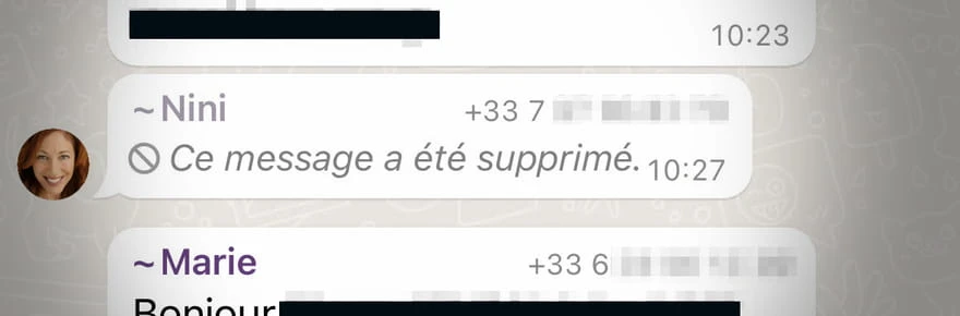 Quelqu'un a supprimé un message dans votre groupe WhatsApp ? Il y a un moyen de le récupérer en cachette
