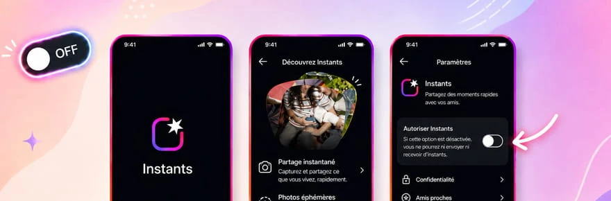 Instantanés Instagram : comment désactiver la fonctionnalité et ses notifications