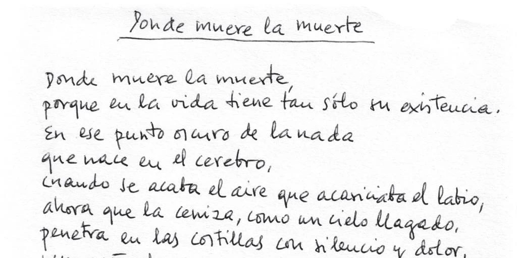 Dos poemas inéditos de Francisco Brines: «Donde muere la muerte» y «El testigo»