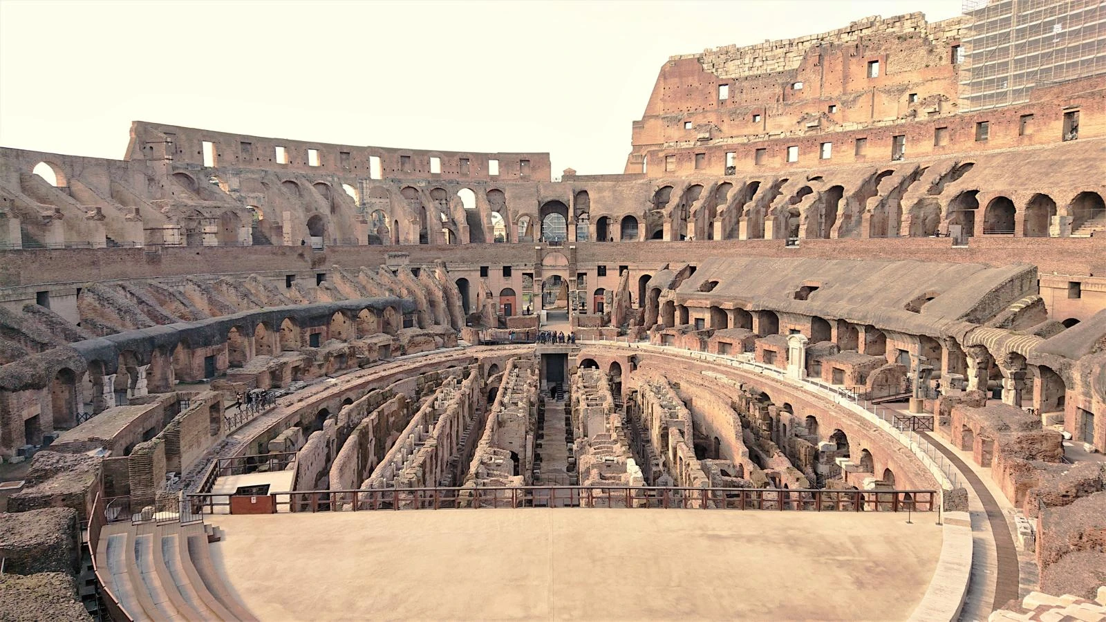 Así son galerías subterráneas del Coliseo desde las que los gladiadores saltaban a la arena para combatir 