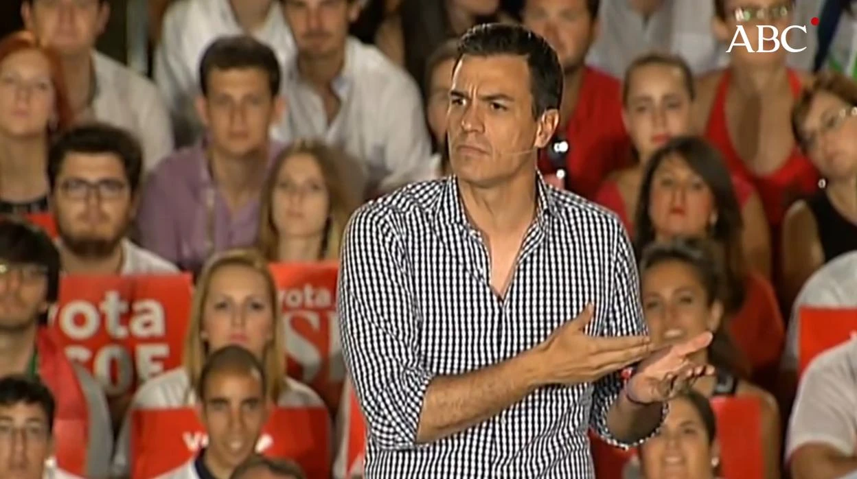 Sánchez, en 2016: «Rajoy es un político en B, un político que tiene su financiación en B»