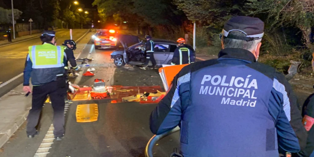 Noche negra en las carreteras de Madrid: un muerto y siete heridos en dos accidentes de tráfico
