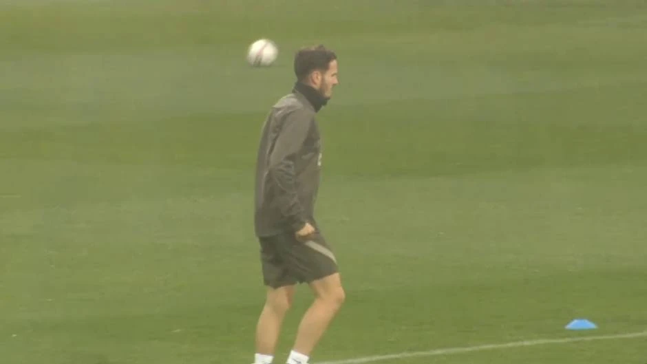 Primer entrenamiento de Kondogbia con el Atlético