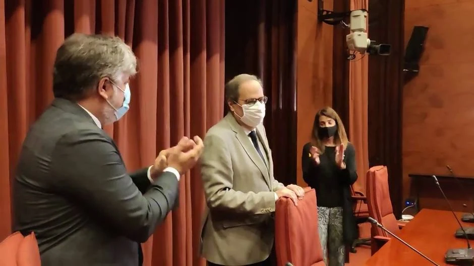 Torra se reúne con JxCat en el Parlament tras su vista en el Supremo