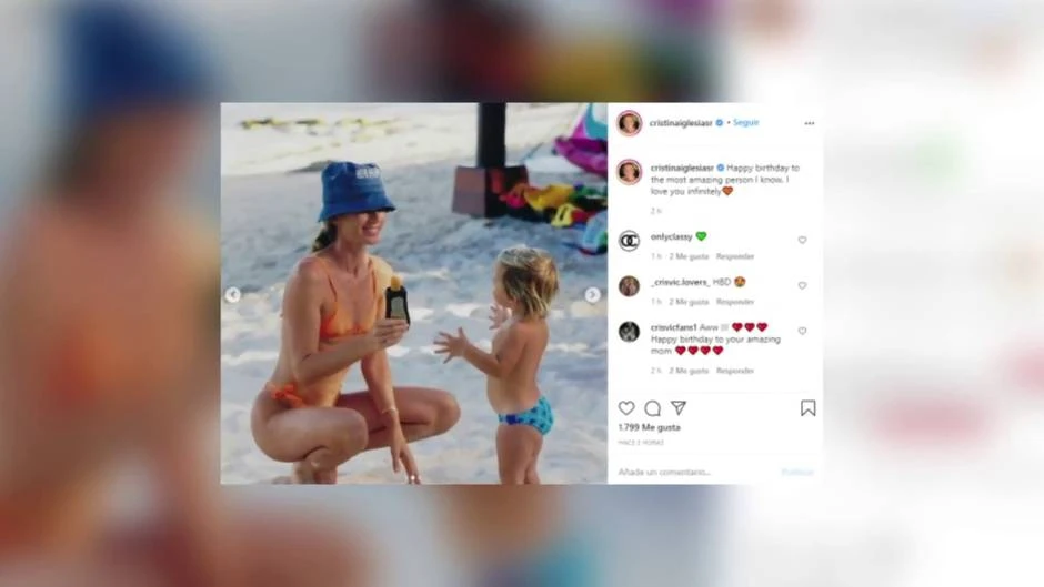 La preciosa felicitación de Cristina y Victoria Iglesias a su madre en su 55 cumpleaños