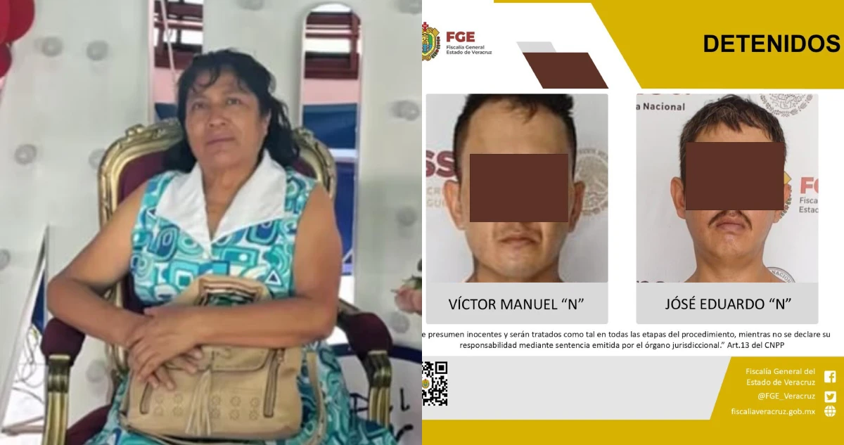 La Fiscalía de Veracruz detiene a 2 sujetos por plagio de maestra jubilada y taxista